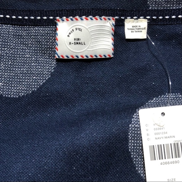 NWT Anthropologie Postmark Polka Dot Crop Top Size XS - Picture 7 of 16